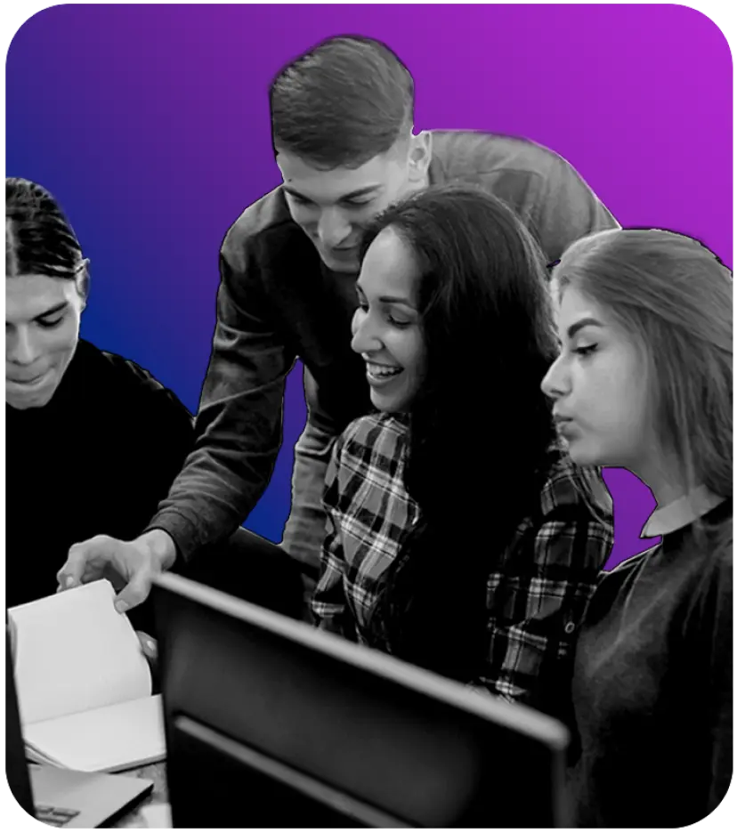 iquasar employees having ai discussion