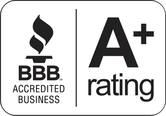 A+ Rating from Better Business Bureau (BBB)