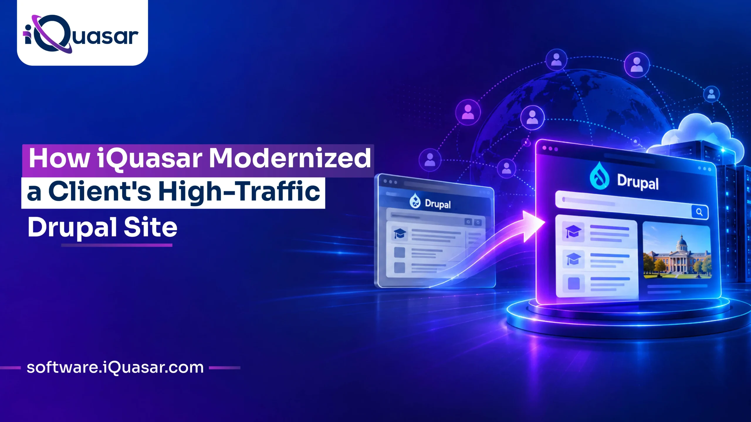 How iQuasar Migrated a Client's High-Traffic Site from Drupal 6 to 11