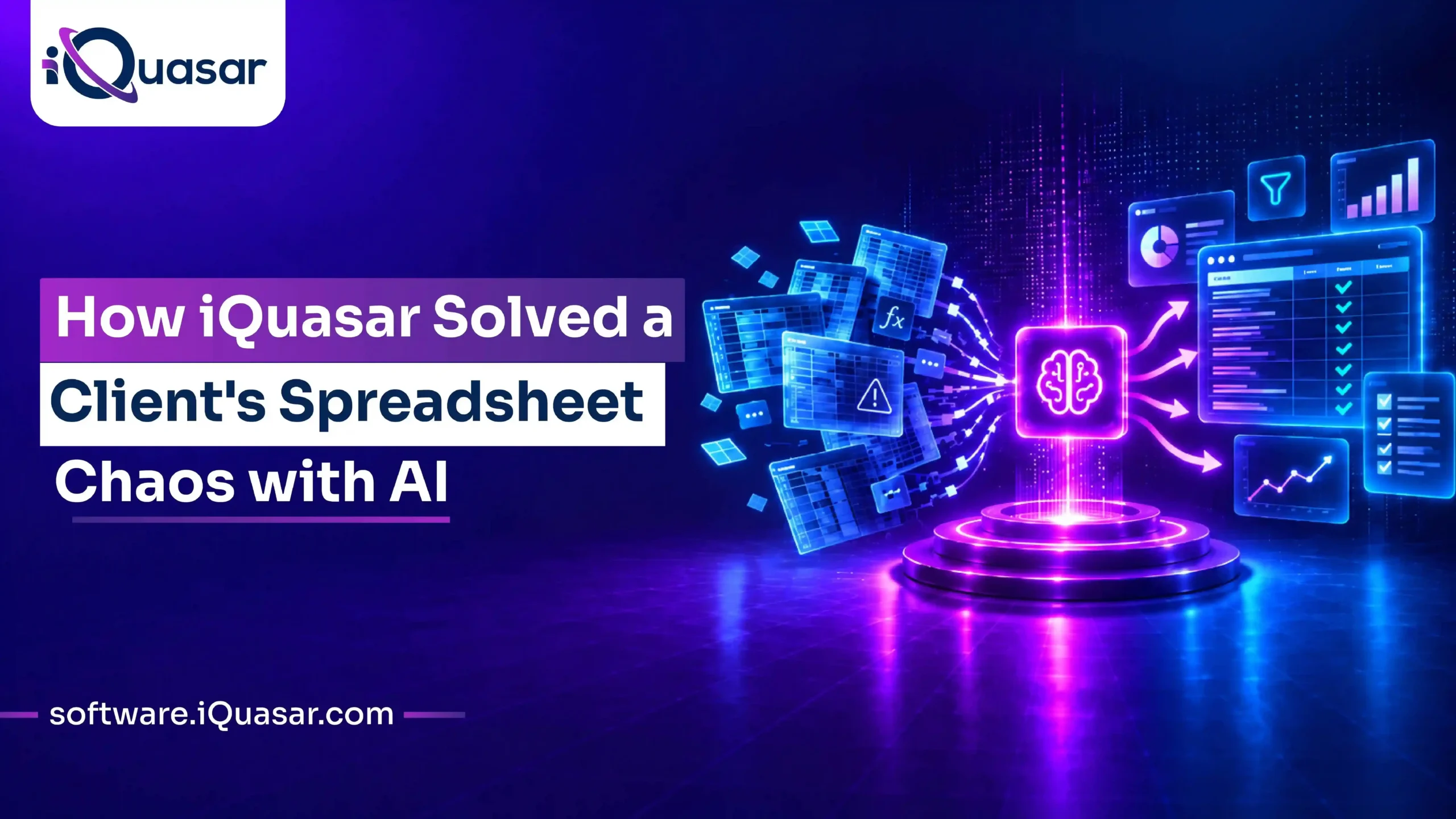 How iQuasar Solved a Client's Spreadsheet Problem with AI